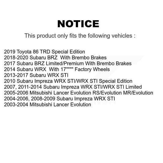 Brake Pads Kit-KNF-100608 - Kit.bestparts.ca