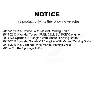 Parking Brake Shoe Kit-KNH-100010 - Kit.bestparts.ca