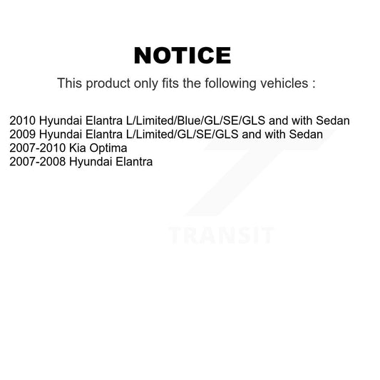Parking Brake Shoe Kit-KNH-100042 - Kit.bestparts.ca