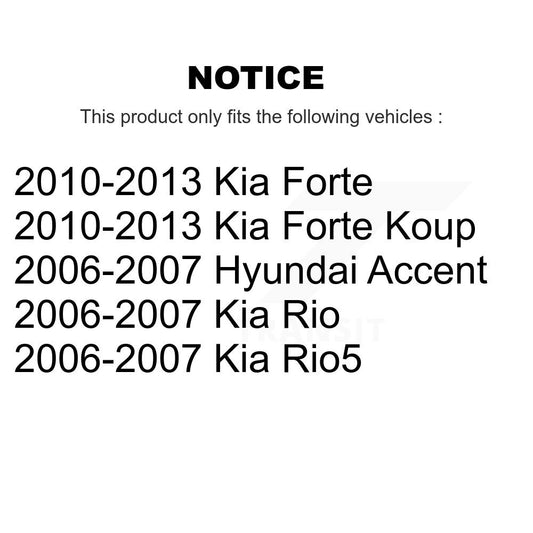 Parking Brake Shoe Kit-KNH-100068 - Kit.bestparts.ca