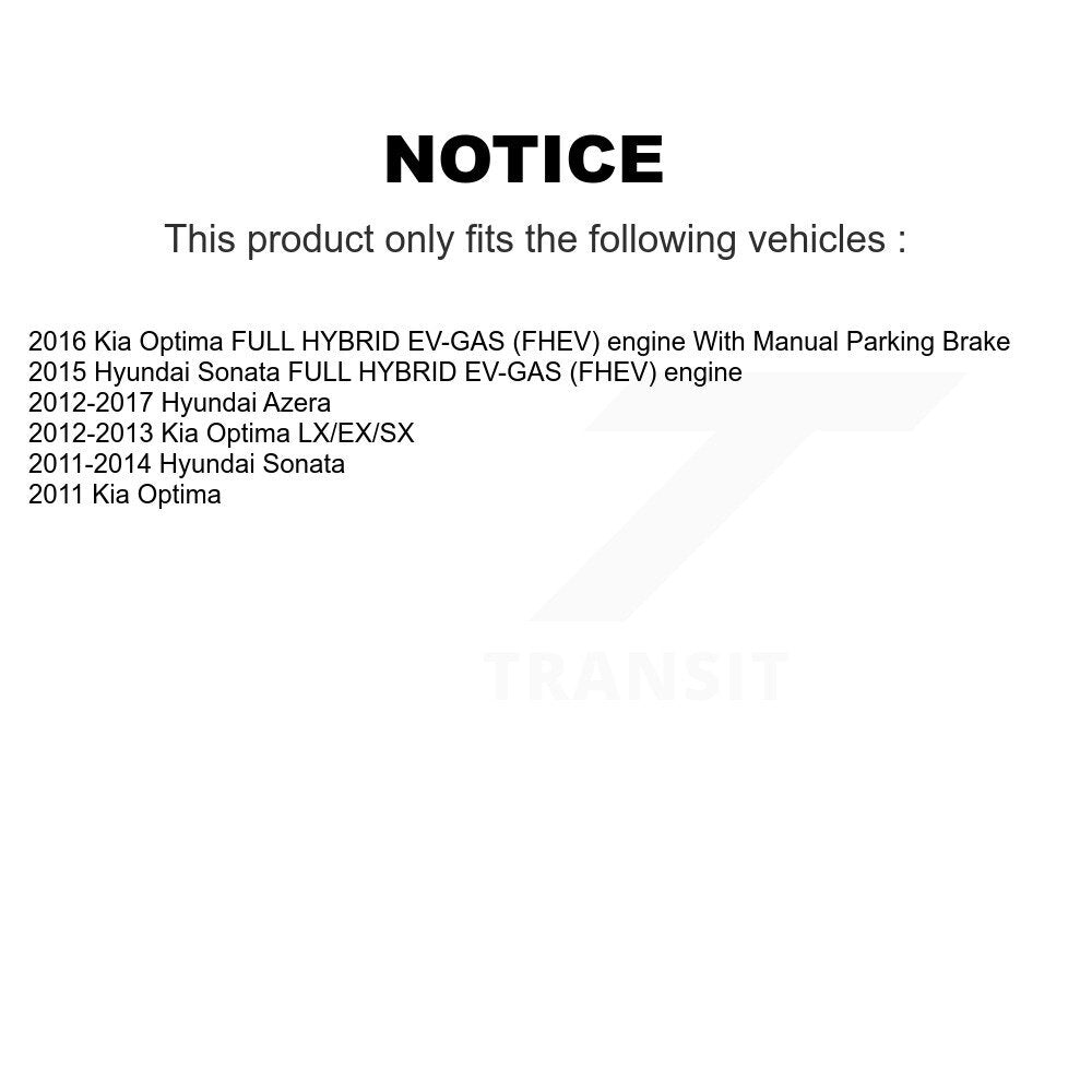 Parking Brake Shoe Kit-KNH-100109 - Kit.bestparts.ca Kit.bestparts.ca