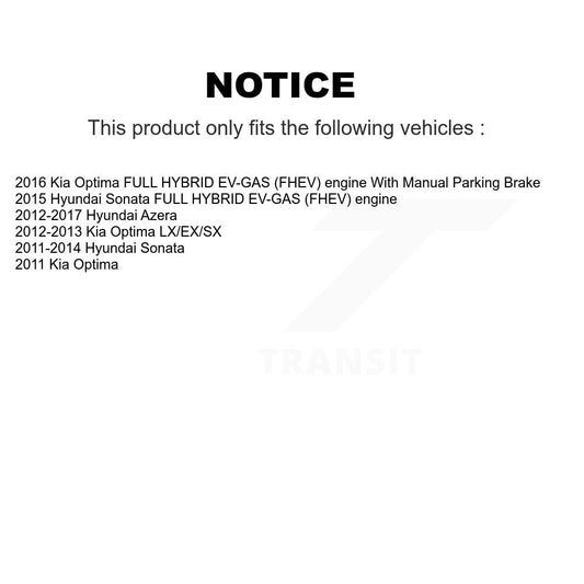 Parking Brake Shoe Kit-KNH-100109 - Kit.bestparts.ca