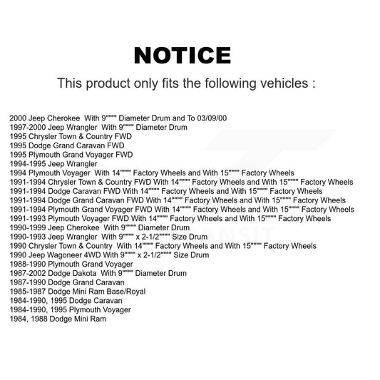 Drum Brake Shoe Kit-KNH-100123 - Kit.bestparts.ca