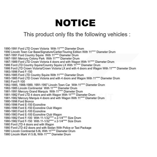 drum brake shoe-knh-100152 - Kit.bestparts.ca
