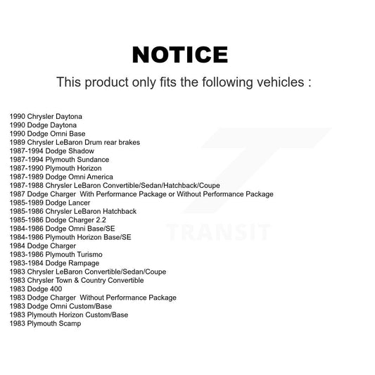 Drum Brake Shoe Kit-KNH-100173 - Kit.bestparts.ca