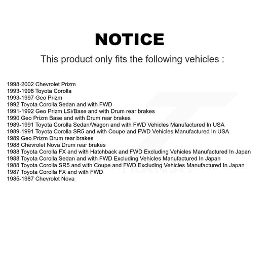 Drum Brake Shoe Kit-KNH-100176 - Kit.bestparts.ca