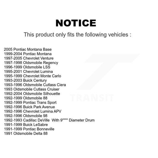 Drum Brake Shoe Kit-KNH-100184 - Kit.bestparts.ca