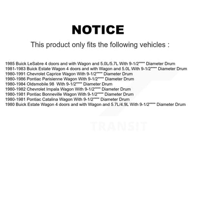 Drum Brake Shoe Kit-KNH-100198 - Kit.bestparts.ca