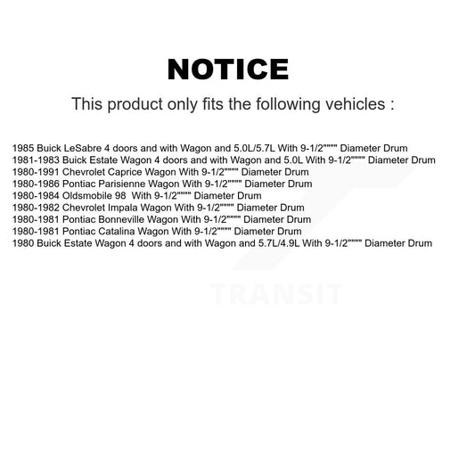 Drum Brake Shoe Kit-KNH-100198 - Kit.bestparts.ca