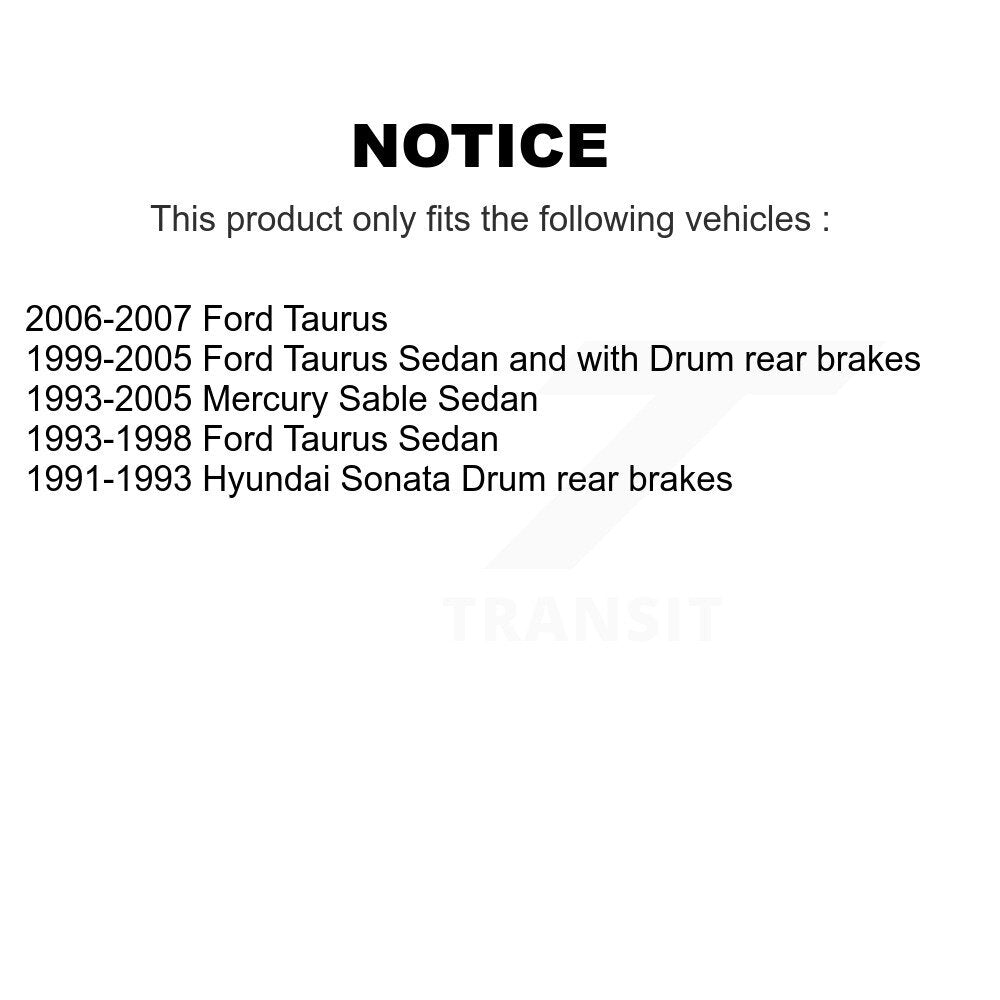 Drum Brake Shoe Kit-KNH-100208 - Kit.bestparts.ca