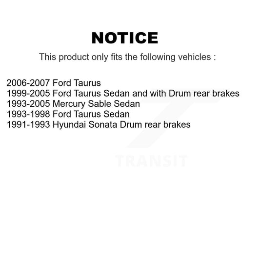 Drum Brake Shoe Kit-KNH-100208 - Kit.bestparts.ca