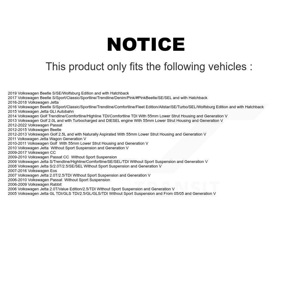 Suspension Strut Kit-KSH-100258 - Kit.bestparts.ca Kit.bestparts.ca