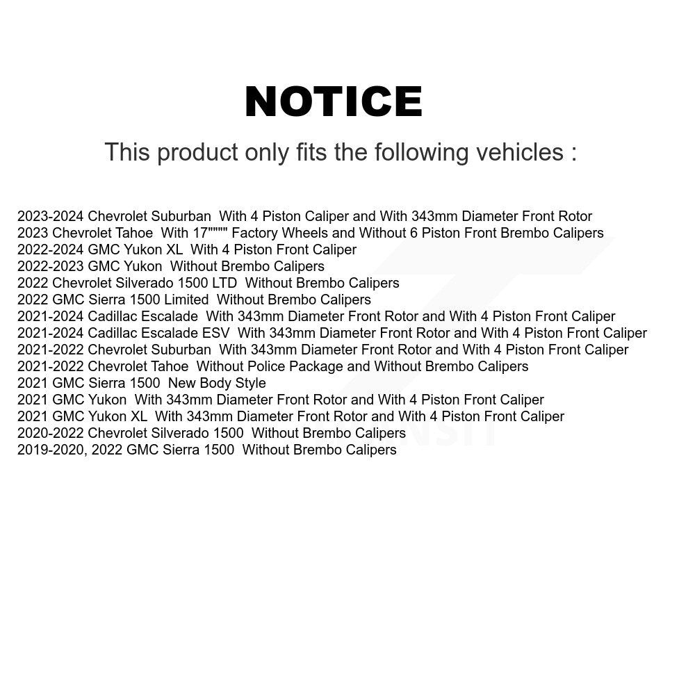 Brake Pads Kit-KSM-100614 - Kit.bestparts.ca Kit.bestparts.ca