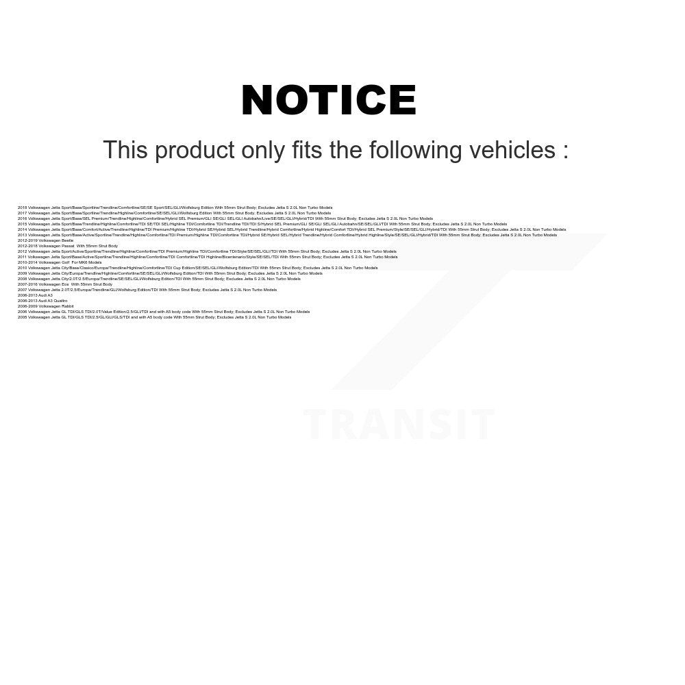 Suspension Strut Coil Spring Assembly Kit-KSS-100482 - Kit.bestparts.ca Kit.bestparts.ca