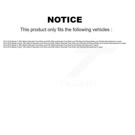 Brake Pads Kit-KTC-100293 - Kit.bestparts.ca