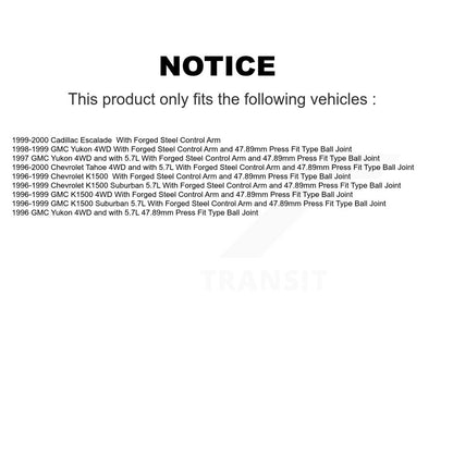 Suspension Ball Joint Kit-KTR-101788 - Kit.bestparts.ca