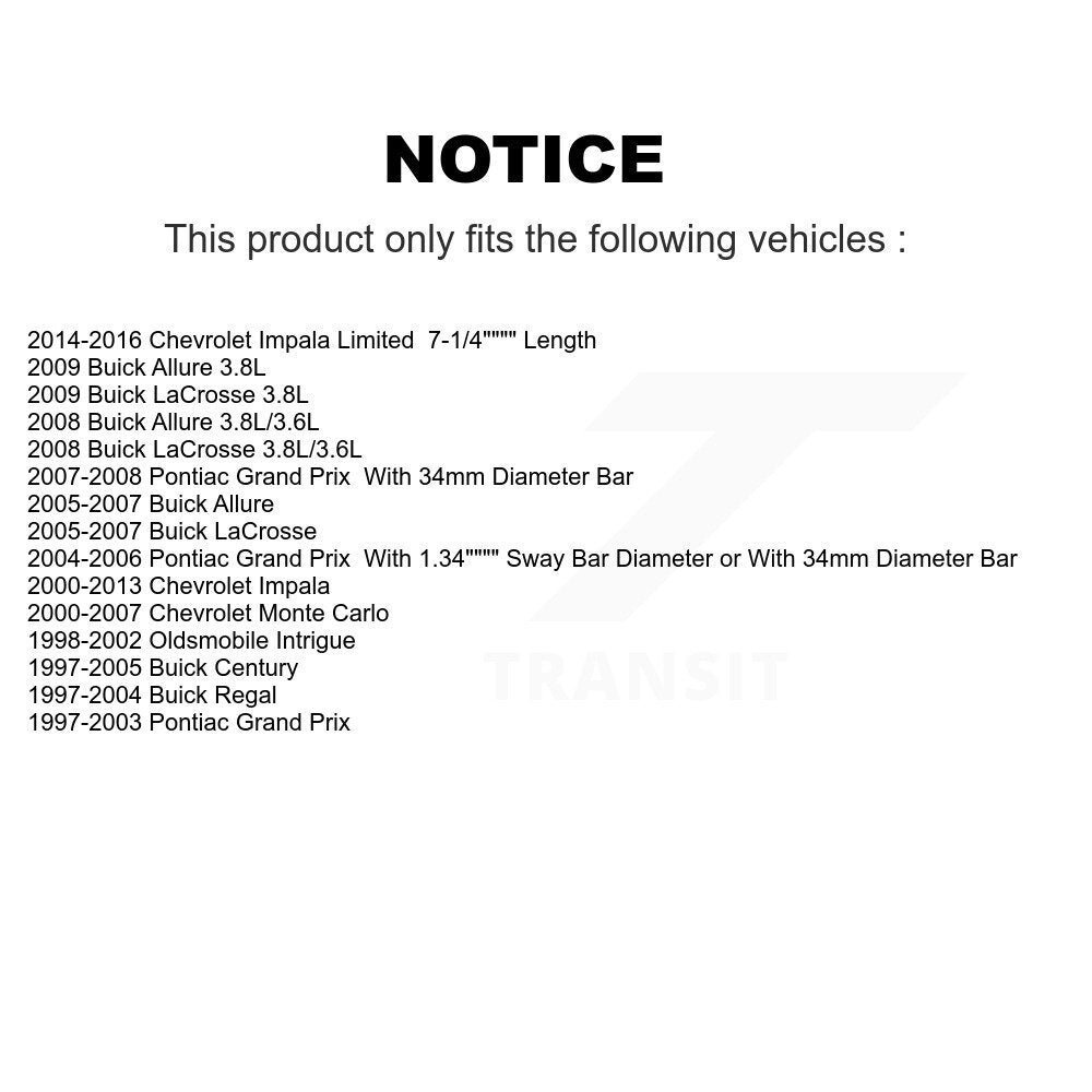 Suspension Stabilizer Bar Link Kit-KTR-101993 - Kit.bestparts.ca