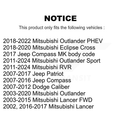 Suspension Control Arm Bushing Kit-KTR-102233 - Kit.bestparts.ca