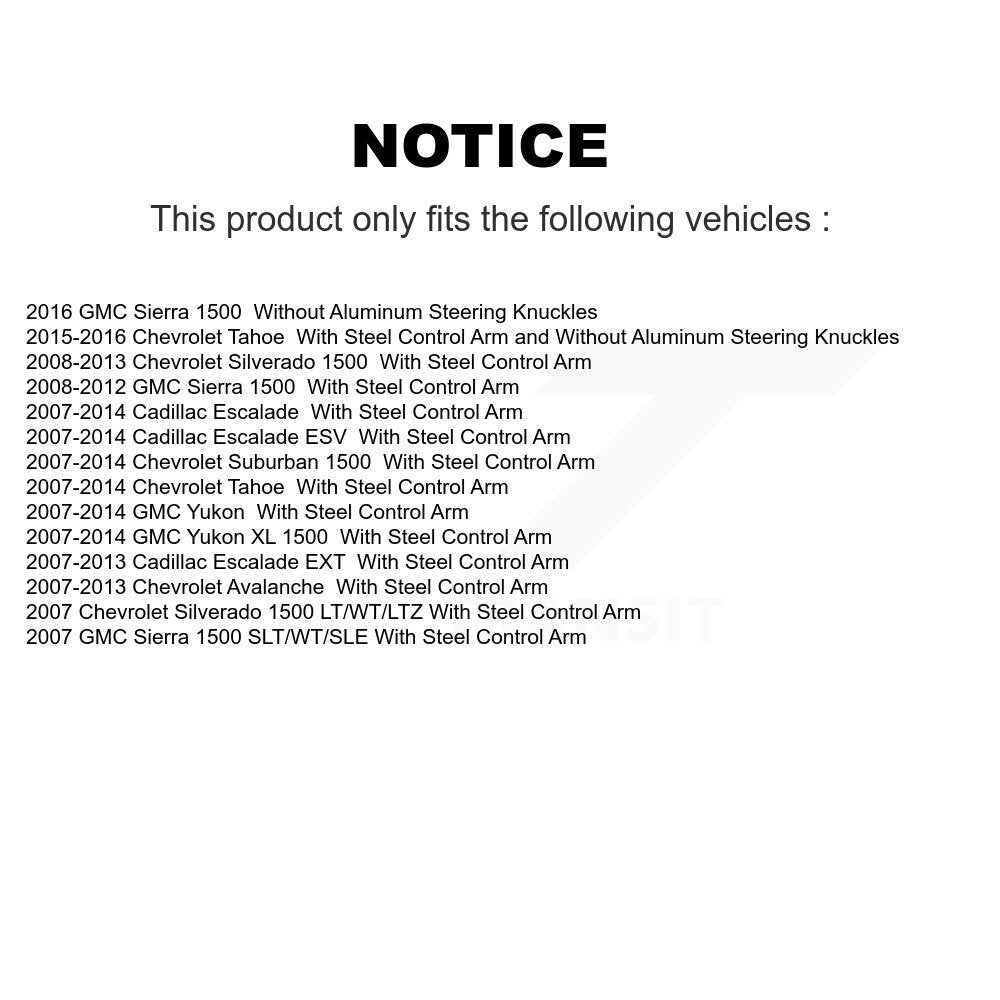 Suspension Control Arm Ball Joint Assembly Kit-KTR-103389 - Kit.bestparts.ca Kit.bestparts.ca