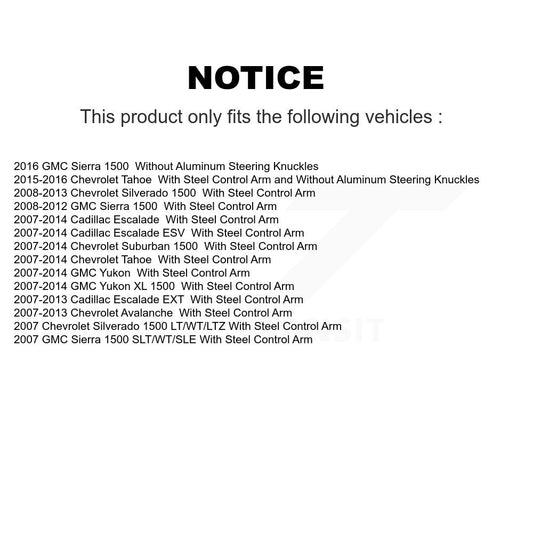 Suspension Control Arm Ball Joint Assembly Kit-KTR-103389 - Kit.bestparts.ca