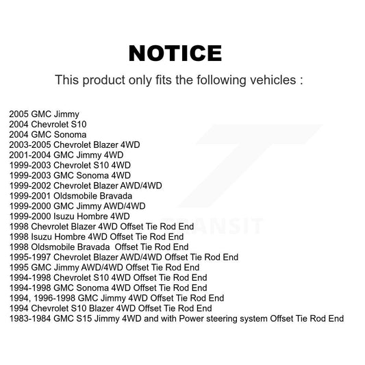 Steering Tie Rod End Kit-KTR-103953 - Kit.bestparts.ca