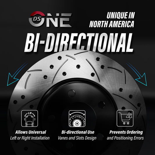 POSITION Disc Drilled & Slotted Rotors Ceramic Pads And Parking Brake Shoes-KDT-102145
